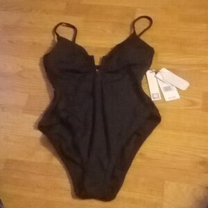 P**NWT Sanctuary ladies one piece sexy black swimsuit, sz S msrp$119